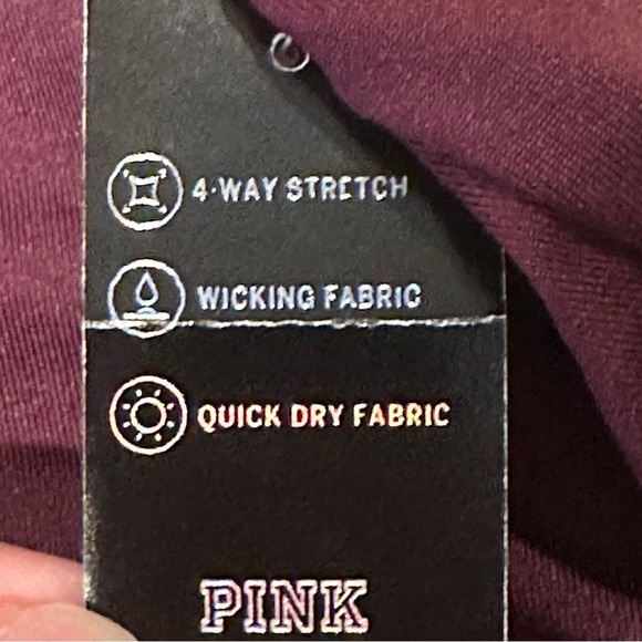 VICTORIAS SECRET ULTIMATE GYM TO SWIM SPORTS BRA BIKINI TOP Maroon Large NEW - Picture 9 of 9